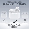 image:imageJETech Clear Safety Lock Case for AirPods Pro 3 Clear  Cover Soft Transparent TPU Shockproof Protection AntiScratch Design Keychain IncludedBlue