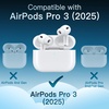 image:imageJETech Clear Safety Lock Case for AirPods Pro 3 Clear  Cover Soft Transparent TPU Shockproof Protection AntiScratch Design Keychain IncludedClear