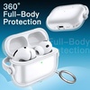 image:imageJETech Clear Safety Lock Case for AirPods Pro 3 Clear  Cover Soft Transparent TPU Shockproof Protection AntiScratch Design Keychain IncludedClear