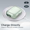image:imageJETech Clear Safety Lock Case for AirPods Pro 3 Clear  Cover Soft Transparent TPU Shockproof Protection AntiScratch Design Keychain IncludedGreen