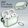 image:imageJETech Clear Safety Lock Case for AirPods Pro 3 Clear  Cover Soft Transparent TPU Shockproof Protection AntiScratch Design Keychain IncludedGreen