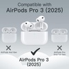 image:imageJETech Clear Safety Lock Case for AirPods Pro 3 Clear  Cover Soft Transparent TPU Shockproof Protection AntiScratch Design Keychain IncludedGreen