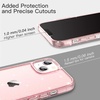 image:imageJETech Glitter Case for iPhone 13 Clear  Sparkly Glitter Design Shockproof Protection Clear Back Stylish LookPink