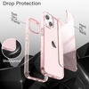 image:imageJETech Glitter Case for iPhone 13 Clear  Sparkly Glitter Design Shockproof Protection Clear Back Stylish LookPink