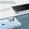 image:imageJETech Glitter Case for iPhone 13 Pro Clear  Sparkly Glitter Design Shockproof Protection Clear Back Stylish LookClear