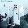 image:imageJETech Glitter Case for iPhone 13 Pro Clear  Sparkly Glitter Design Shockproof Protection Clear Back Stylish LookClear