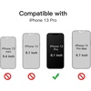 image:imageJETech Glitter Case for iPhone 13 Pro Clear  Sparkly Glitter Design Shockproof Protection Clear Back Stylish LookClear