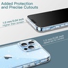 image:imageJETech Glitter Case for iPhone 13 Pro Max Clear  Sparkly Glitter Design Shockproof Protection Clear Back Stylish LookClear