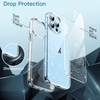 image:imageJETech Glitter Case for iPhone 13 Pro Max Clear  Sparkly Glitter Design Shockproof Protection Clear Back Stylish LookClear