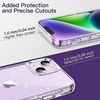 image:imageJETech Glitter Case for iPhone 14 Clear  Sparkly Glitter Design Shockproof Protection Clear Back Stylish LookClear