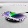 image:imageJETech Glitter Case for iPhone 14 Plus Clear  Sparkly Glitter Design Shockproof Protection Clear Back Stylish LookClear