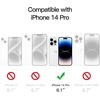 image:imageJETech Glitter Case for iPhone 14 Pro Clear  Sparkly Glitter Design Shockproof Protection Clear Back Stylish LookClear