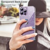 image:imageJETech Glitter Case for iPhone 14 Pro Max Clear  Sparkly Glitter Design Shockproof Protection Clear Back Stylish LookClear