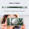 image:imageJETech Kickstand Case for iPhone 13 Pro Max Clear  3Way Metal Kickstand Supports Wireless Charging Slim Shockproof Bumper Clear BackClear
