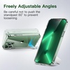 image:imageJETech Kickstand Case for iPhone 13 Pro Max Clear  3Way Metal Kickstand Supports Wireless Charging Slim Shockproof Bumper Clear BackClear