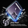 image:imageJETech Kickstand Case for iPhone 14 Pro Max Clear  3Way Metal Kickstand Supports Wireless Charging Slim Shockproof Bumper Clear BackClear