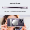 image:imageJETech Kickstand Case for iPhone 14 Pro Max Clear  3Way Metal Kickstand Supports Wireless Charging Slim Shockproof Bumper Clear BackClear