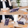 image:imageJETech Kickstand Case for iPhone 14 Pro Max Clear  3Way Metal Kickstand Supports Wireless Charging Slim Shockproof Bumper Clear BackClear