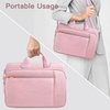 image:imageJETech Laptop Bag for 1516 Inch Devices Black  For MacBook AirPro 1516 Dell Inspiron 156 WaterResistant Exterior ShockAbsorbing Padding Storage PocketPink