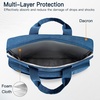 image:imageJETech Laptop Bag for 1516 Inch Devices Black  For MacBook AirPro 1516 Dell Inspiron 156 WaterResistant Exterior ShockAbsorbing Padding Storage PocketDeep Navy