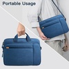 image:imageJETech Laptop Bag for 1516 Inch Devices Black  For MacBook AirPro 1516 Dell Inspiron 156 WaterResistant Exterior ShockAbsorbing Padding Storage PocketDeep Navy