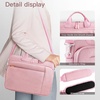 image:imageJETech Laptop Bag for 1516 Inch Devices Black  For MacBook AirPro 1516 Dell Inspiron 156 WaterResistant Exterior ShockAbsorbing Padding Storage PocketPink
