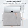 image:imageJETech Laptop Sleeve for 14Inch Devices Dark Grey  For MacBook Neo A18 Pro 14 Mac AirPro MacBook Pro M5M1 20262021 WaterResistant ShockAbsorbing Storage PocketLight Grey