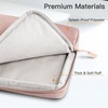image:imageJETech Laptop Sleeve for 14Inch Devices Dark Grey  For MacBook Neo A18 Pro 14 Mac AirPro MacBook Pro M5M1 20262021 WaterResistant ShockAbsorbing Storage PocketRose Gold