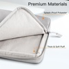image:imageJETech Laptop Sleeve for 14Inch Devices Dark Grey  For MacBook Neo A18 Pro 14 Mac AirPro MacBook Pro M5M1 20262021 WaterResistant ShockAbsorbing Storage PocketLight Grey