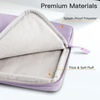 image:imageJETech Laptop Sleeve for 14Inch Devices Dark Grey  For MacBook Neo A18 Pro 14 Mac AirPro MacBook Pro M5M1 20262021 WaterResistant ShockAbsorbing Storage PocketLight Purple