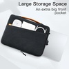 image:imageJETech Laptop Sleeve for 14Inch Devices Dark Grey  For MacBook Neo A18 Pro 14 MacBook Pro M5M1 20262020 WaterResistant Portable Handle ShockAbsorbing PaddingBlack