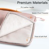 image:imageJETech Laptop Sleeve for 14Inch Devices Dark Grey  For MacBook Neo A18 Pro 14 MacBook Pro M5M1 20262020 WaterResistant Portable Handle ShockAbsorbing PaddingRose Gold