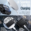 image:imageJETech Magnetic Case for AirPods Pro 3 with Keychain Black  Cover Powerful Drop Protection Compatible with MagSafe Magnetic Lid Front LED VisibleBlack