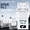 image:imageJETech Magnetic Case for AirPods Pro 3 with Keychain Black  Cover Powerful Drop Protection Compatible with MagSafe Magnetic Lid Front LED VisibleBlack