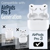 image:imageJETech Magnetic Case for AirPods Pro 3 with Keychain Black  Cover Powerful Drop Protection Compatible with MagSafe Magnetic Lid Front LED VisibleWhite