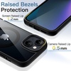 image:imageJETech Magnetic Case for iPhone 13 Blue  Compatible with MagSafe Solid Color Matte TPU Frame Clear Back Shockproof BumperBlack