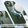 image:imageJETech Magnetic Case for iPhone 13 Blue  Compatible with MagSafe Solid Color Matte TPU Frame Clear Back Shockproof BumperGreen