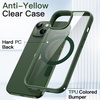 image:imageJETech Magnetic Case for iPhone 13 Blue  Compatible with MagSafe Solid Color Matte TPU Frame Clear Back Shockproof BumperGreen