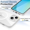 image:imageJETech Magnetic Case for iPhone 13 Blue  Compatible with MagSafe Solid Color Matte TPU Frame Clear Back Shockproof BumperStarlight