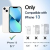image:imageJETech Magnetic Case for iPhone 13 Blue  Compatible with MagSafe Solid Color Matte TPU Frame Clear Back Shockproof BumperStarlight