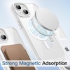 image:imageJETech Magnetic Case for iPhone 13 Blue  Compatible with MagSafe Solid Color Matte TPU Frame Clear Back Shockproof BumperStarlight