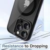 image:imageJETech Magnetic Case for iPhone 13 Pro Max Black  Compatible with MagSafe Solid Color Matte TPU Frame Clear Back Shockproof BumperBlack