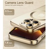 image:imageJETech Magnetic Case for iPhone 13 Pro Max Gold  Compatible with MagSafe Camera Lens Protection Electroplated TPU Frame Shockproof ProtectionGold