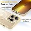 image:imageJETech Magnetic Case for iPhone 13 Pro Sierra Blue  Compatible with MagSafe Solid Color Matte TPU Frame Clear Back Shockproof BumperBeige