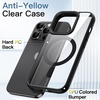 image:imageJETech Magnetic Case for iPhone 13 Pro Sierra Blue  Compatible with MagSafe Solid Color Matte TPU Frame Clear Back Shockproof BumperBlack