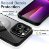 image:imageJETech Magnetic Case for iPhone 13 Pro Sierra Blue  Compatible with MagSafe Solid Color Matte TPU Frame Clear Back Shockproof BumperBlack