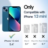 image:imageJETech Magnetic Case for iPhone 13 mini Blue  Compatible with MagSafe Solid Color Matte TPU Frame Clear Back Shockproof BumperBlue