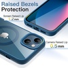 image:imageJETech Magnetic Case for iPhone 13 mini Blue  Compatible with MagSafe Solid Color Matte TPU Frame Clear Back Shockproof BumperBlue