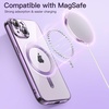 image:imageJETech Magnetic Case for iPhone 14 Plus Light Purple  Compatible with MagSafe Camera Lens Protection Electroplated TPU Frame Shockproof ProtectionLight Purple