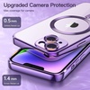 image:imageJETech Magnetic Case for iPhone 14 Plus Light Purple  Compatible with MagSafe Camera Lens Protection Electroplated TPU Frame Shockproof ProtectionPurple